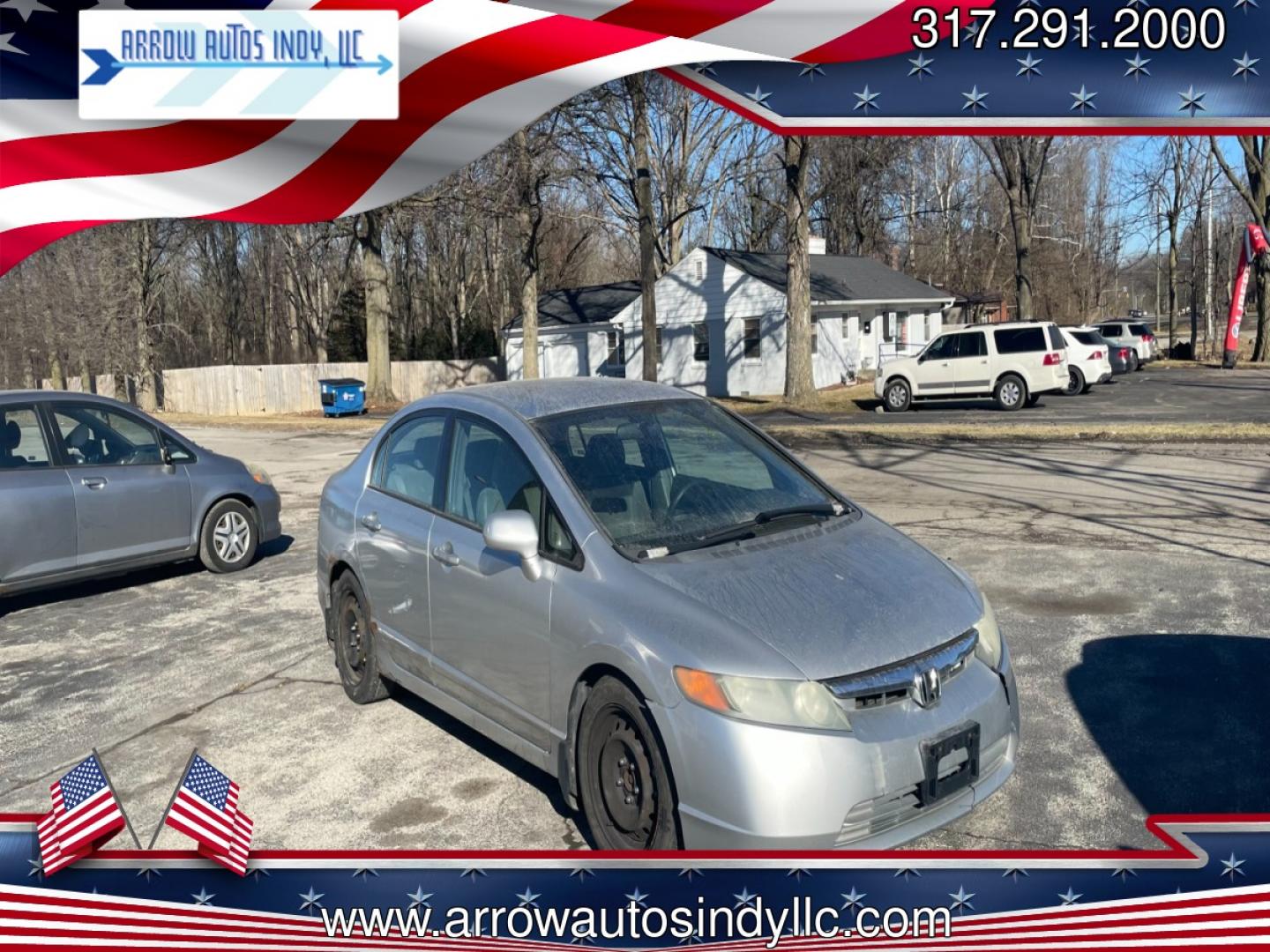 2006 Silver /GRAY Honda Civic (2HGFA16586H) , 4-Speed Automatic transmission, located at 2710A Westlane Rd., Indianapolis, IN, 46268, (317) 291-2000, 39.885670, -86.208160 - Photo#0